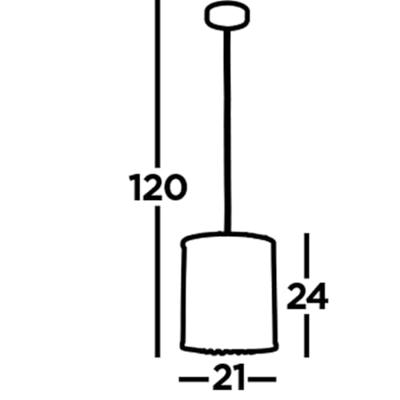 Searchlight Designvolle hanglampElise Ø 21cm - 8831CC