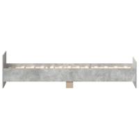 Bedframe bewerkt hout betongrijs 90x190 cm - thumbnail