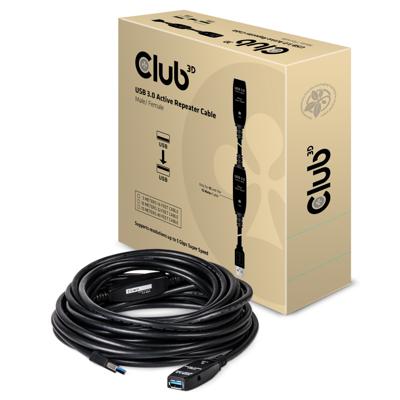 CLUB3D USB 3.0 Active Repeater Cable 5 Meter M/F CLUB3D USB 3.0 Active Repeater Cable 5 Meter M/F