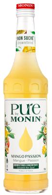 Monin pure mango & passion siroop 70cl