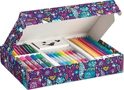 Tekenset maped colorpeps glitter 31delig assorti