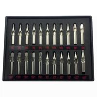22 stuks roestvrijstaal Tattoo nozzle tips set ronde Diamond Magnum Mixed Tattoo tips voor Tattoo Supply - thumbnail