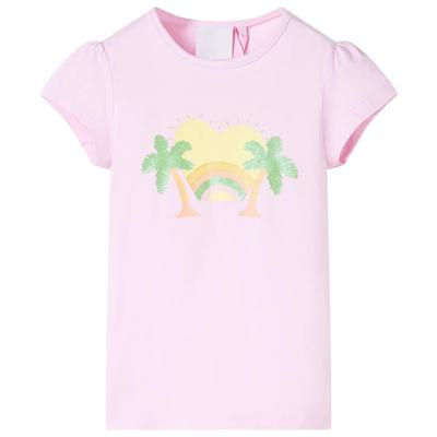 VidaXL Kindershirt 116 lichtroze