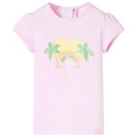 VidaXL Kindershirt 116 lichtroze - thumbnail