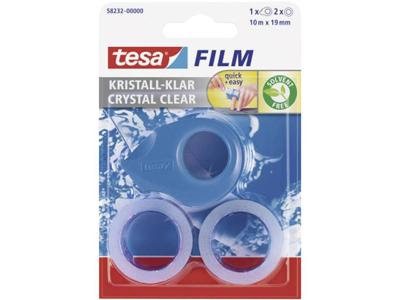 tesa Plakbanddispenser 58232-00 Blauw, Pink, Wit Rolbreedte (max.): 19 mm Rollengte (max.) 10 m