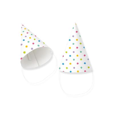 Paperdreams Papier hoedje Party dots 6st