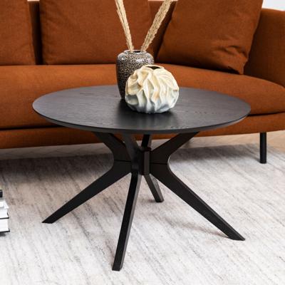 Bendt Salontafel 'Evald' 80cm, kleur Zwart Bendt Salontafel 'Evald' 80cm, kleur Zwart