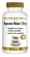 Golden Naturals Magnesium Malaat 150mg Tabletten - thumbnail