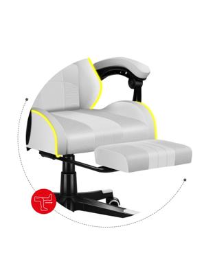 HUZARO FORCE 4.7 RGB White GAMING STOEL