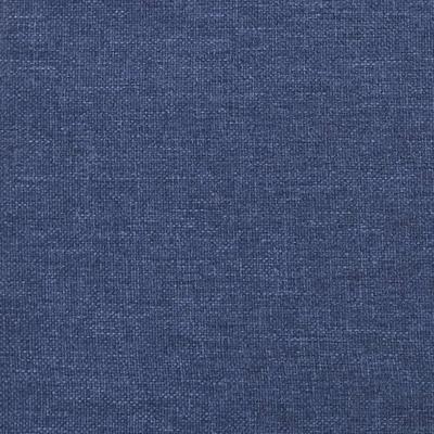Boxspring met matras stof blauw 90x190 cm - thumbnail
