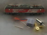 micromotor nf028C N ombouwset voor Fleischmann Vectron, BR 193 (DB SBB PKP CD Lokomotion) u.a. - thumbnail
