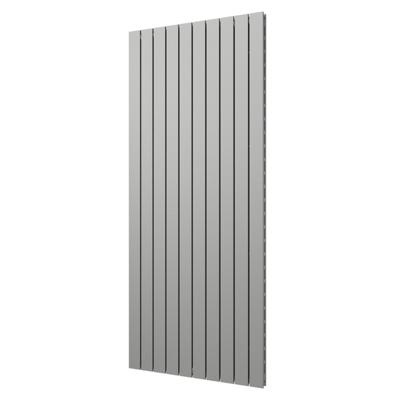 Plieger Designradiator Cavallino Retto Dubbel 1936 Watt Middenaansluiting 180x75,4 cm Pearl Grey