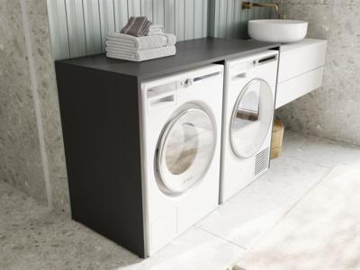 Wasmachinekast DORLOTE 2 machines antraciet Wasmachinekast DORLOTE 2 machines antraciet