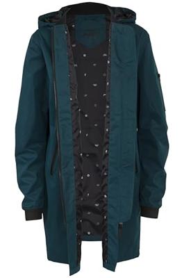 AGU Long Bomber Regenjas Urban Outdoor Dames - Groen - XS - Waterdicht AGU Long Bomber Regenjas Urban Outdoor Dames - Groen - XS - Waterdicht
