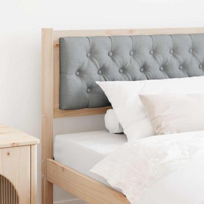 Hoofdbord Anders Bruin en lichtgrijs 100 cm Massief grenenhout