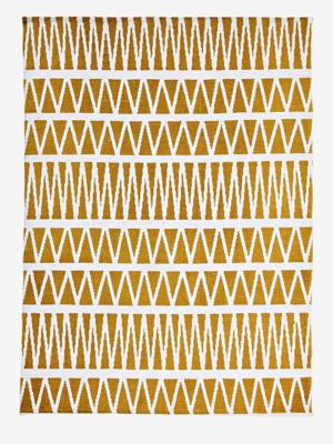 Grafisch tapijt bedrukt mediumgeel Grafisch tapijt bedrukt mediumgeel