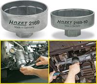 HAZET Oliefitersleutel 2169-10 · 3/8 inch (10 mm) vierkant hol · Buiten-14-kant-profiel · SW 74 mm - thumbnail