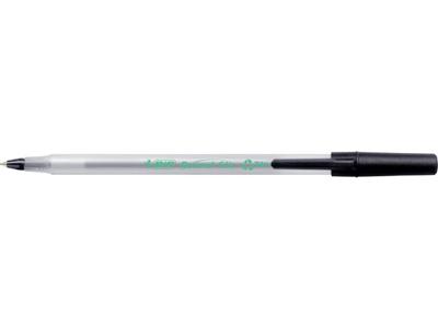 Balpen Bic Ecolutions round stic medium zwart