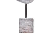 Decoratieve figuren DKD Home Decor Grijs Natuurlijk Vogel Mediterrane 23 x 9 x 26,7 cm - thumbnail