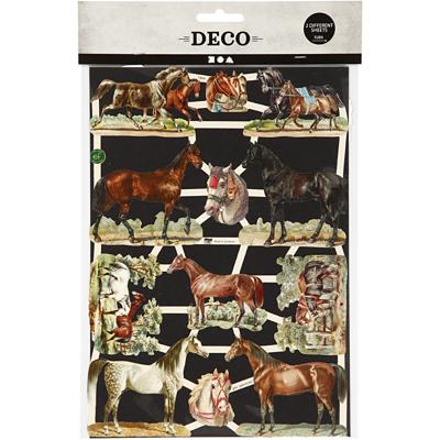 Creativ Company Vintage plaatjes, paarden, vel 16,5x23,5 cm, 2 vel/ 1 doos Creativ Company Vintage plaatjes, paarden, vel 16,5x23,5 cm, 2 vel/ 1 doos
