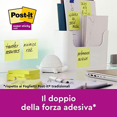 Post-it Super Sticky notes Canary Yellow, 90 vel, ft 76 x 76 mm, 4 + 2 GRATIS