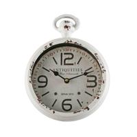 Muurklok Versa Antiques Wit Staal Vintage 4,5 x 28 x 22 cm - thumbnail