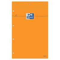 Cursusblok Oxford Orange Notepad A4+ lijn 4-gaats 160 pagina's 80gr oranje - thumbnail