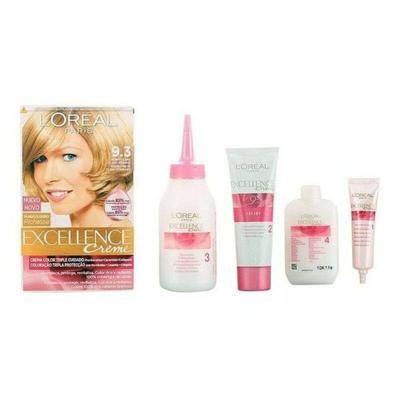 Permanente Kleur L'Oreal Make Up Excellence Licht Goudblond Nº 9,3-Rubio Claro Claro Dorado 192 ml Permanente Kleur L'Oreal Make Up Excellence Licht Goudblond Nº 9,3-Rubio Claro Claro Dorado 192 ml