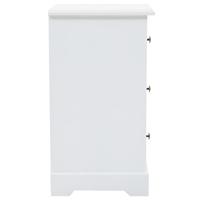 Nachtkastje 35x32x59 cm MDF en grenenhout - thumbnail