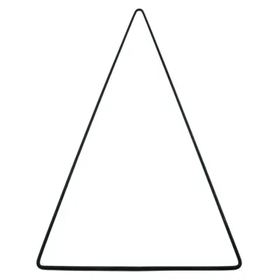 Decoratie DIY kerstboom metaal zwart 55 cm | 24 stuks