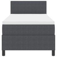 Boxspring bed Donkergrijs en Wit 203 x 100 x 88 cm - thumbnail