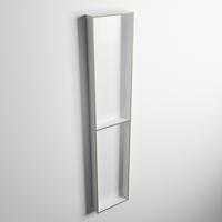 MONDIAZ EASY Nis 89,5x29,5cm in solid surface kleur Army | Talc. 2 vakken geschikt voor in- of opbouw - thumbnail