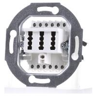 ABB 0242/04 Telefoonaansluitdoos Schroefbevestiging Wit, Zuiver wit (RAL 9010)