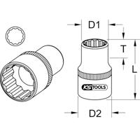KS Tools 9111583 911.1583 Verwisselbare kop - thumbnail