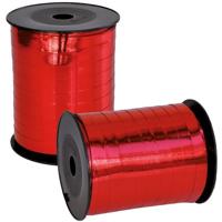 Inpaklint metallic, 10 mm x 250 m, rood - thumbnail