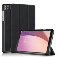 Lunso - Lenovo Tab M8 Gen 4 (8 inch) - Tri-Fold Bookcase hoes - Zwart - thumbnail