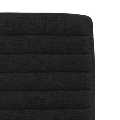 Eetkamerstoelen 2 st stof zwart