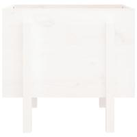 Plantenbak 62x50x57 cm massief grenenhout wit - thumbnail