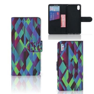 Xiaomi Redmi 7A | Book Case | Abstract Green Blue Xiaomi Redmi 7A | Book Case | Abstract Green Blue