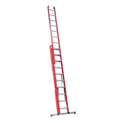 4tecx Reformladder 3-delig aluminium 3 x 10 met stalen balk