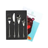 Zilverstad Kinderbestek Beer met Hart 4-delig - thumbnail