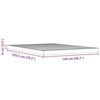 Bedframe massief grenenhout wasbruin 140x190 cm - thumbnail