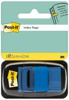 Post-it index standaard, ft 24,4 x 43,2 mm, houder met 50 tabs, blauw - thumbnail