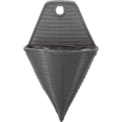 Muurbevestiging - Kunstrotan - Leisteen - 35 cm - SMART GARDEN
