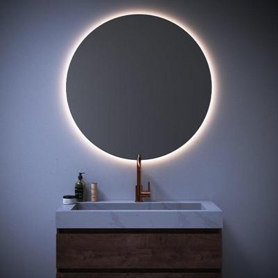 Brauer Ruby Deluxe Spiegel - Rond - Diameter 100 cm - met Directe LED-Verlichting - Dimbaar en met Kleurfunctie - met Afstandsbediening