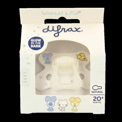 Difrax Fopspeen natural 20+ maanden Woezel & Pip 1 Stuks Difrax Fopspeen natural 20+ maanden Woezel & Pip 1 Stuks