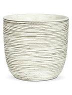 Capi nature rib indoor egg bloempot 10x8.5 cm ivoor - thumbnail