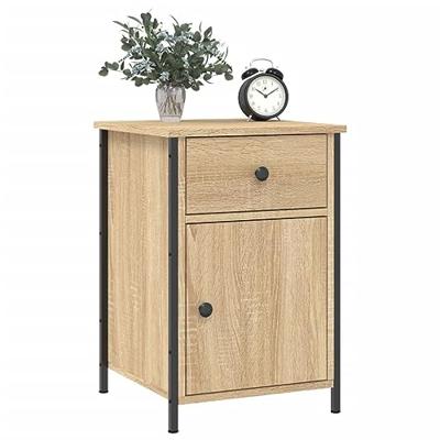 Nachtkastjes 2 st 40x42x60 cm bewerkt hout sonoma eikenkleurig