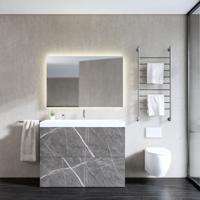 Onderkast Gliss Design Hades 2 Softclose Laden 120x84.5x45cm Pietra Grijs Marmer (wastafel keuze) - thumbnail