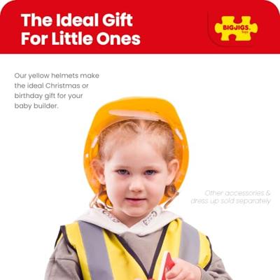 Bigjigs kinder bouwhelm geel